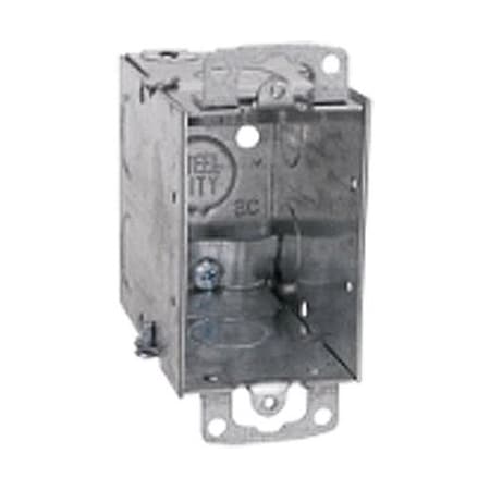 Steel City Electrical Box, 18 cu in, Switch Box Type, Steel CXWOW